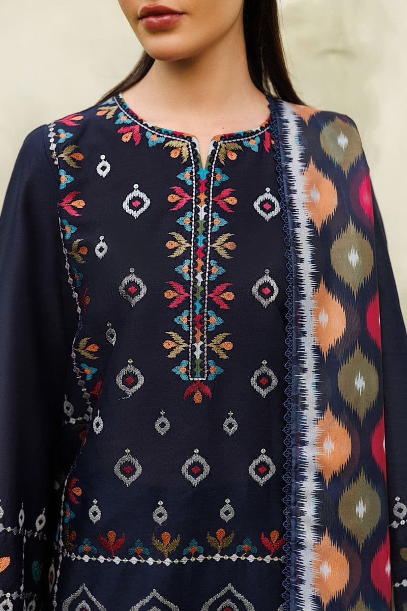 Embroidered Cambric Ready-to-Wear Suit