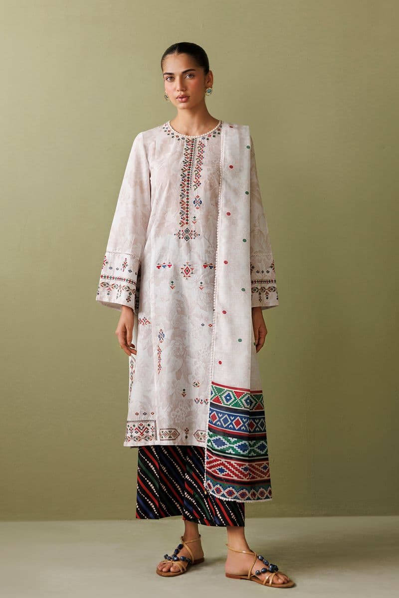 EMBROIDERED LAWN RTW-9373