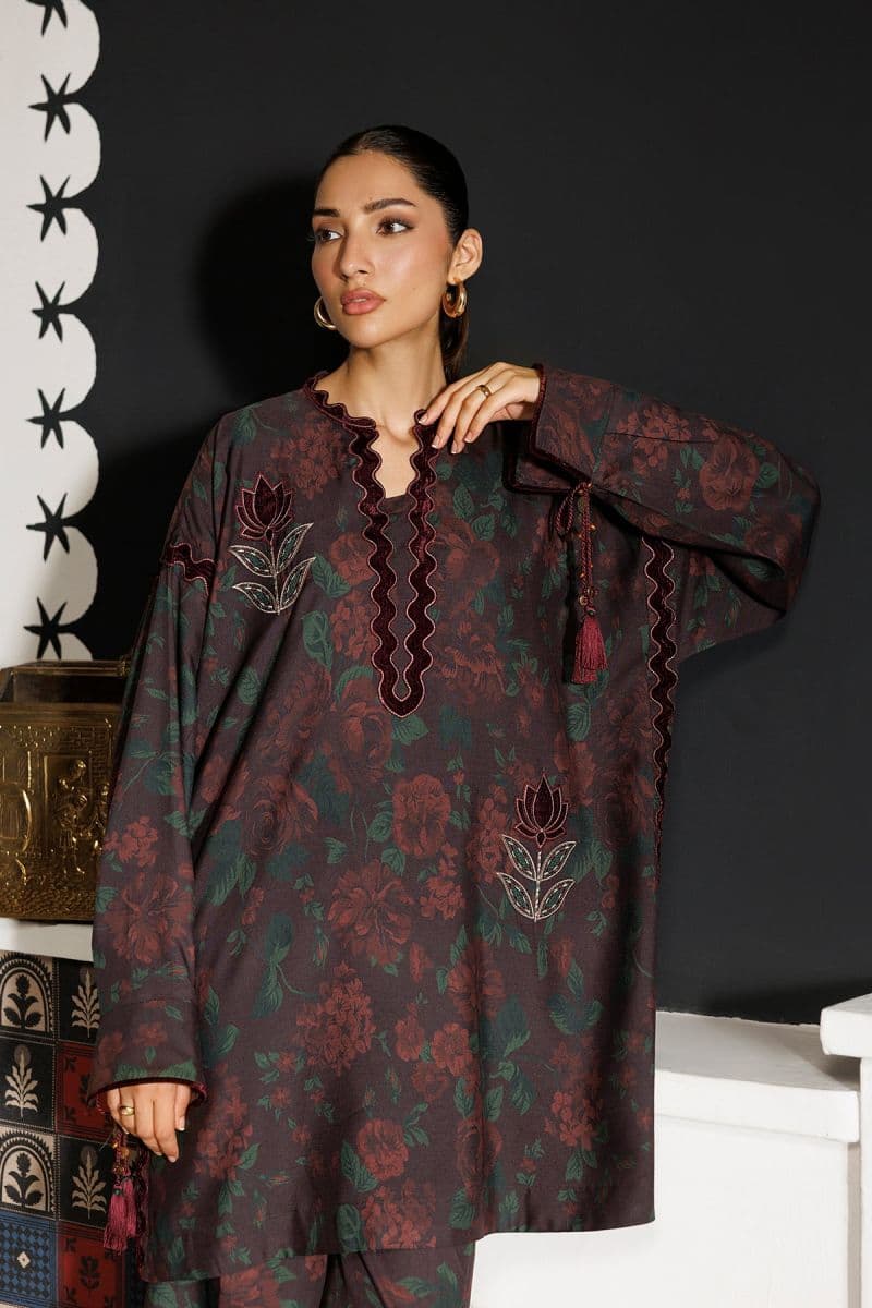 Embroidered Velvet Ready-to-Wear Suit (RTW-1330)
