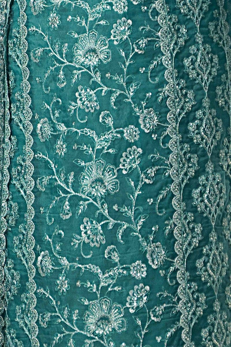 Embroidered Organza Fabric (2Pcs) | LF-714 thumbnail
