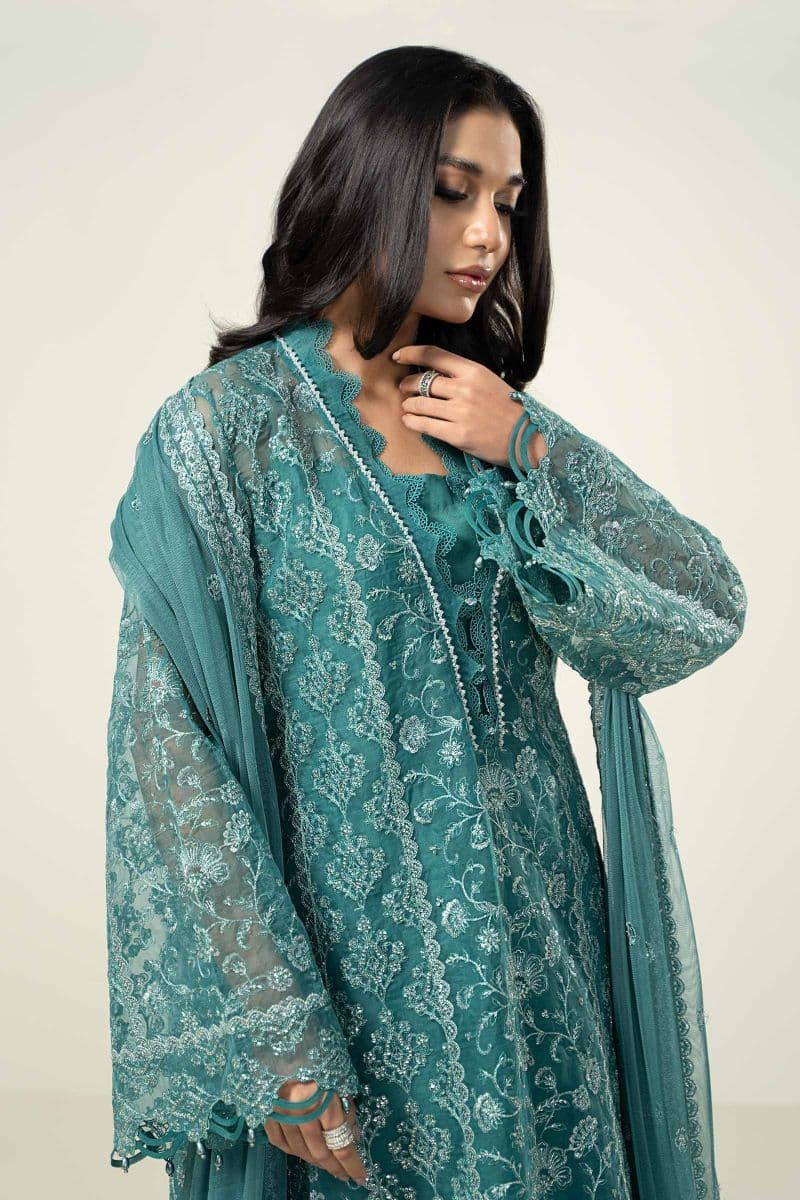 Embroidered Organza Fabric (2Pcs) | LF-714 thumbnail