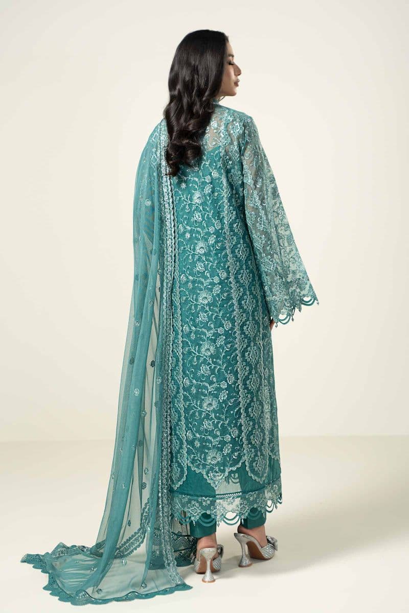 Embroidered Organza Fabric (2Pcs) | LF-714 thumbnail