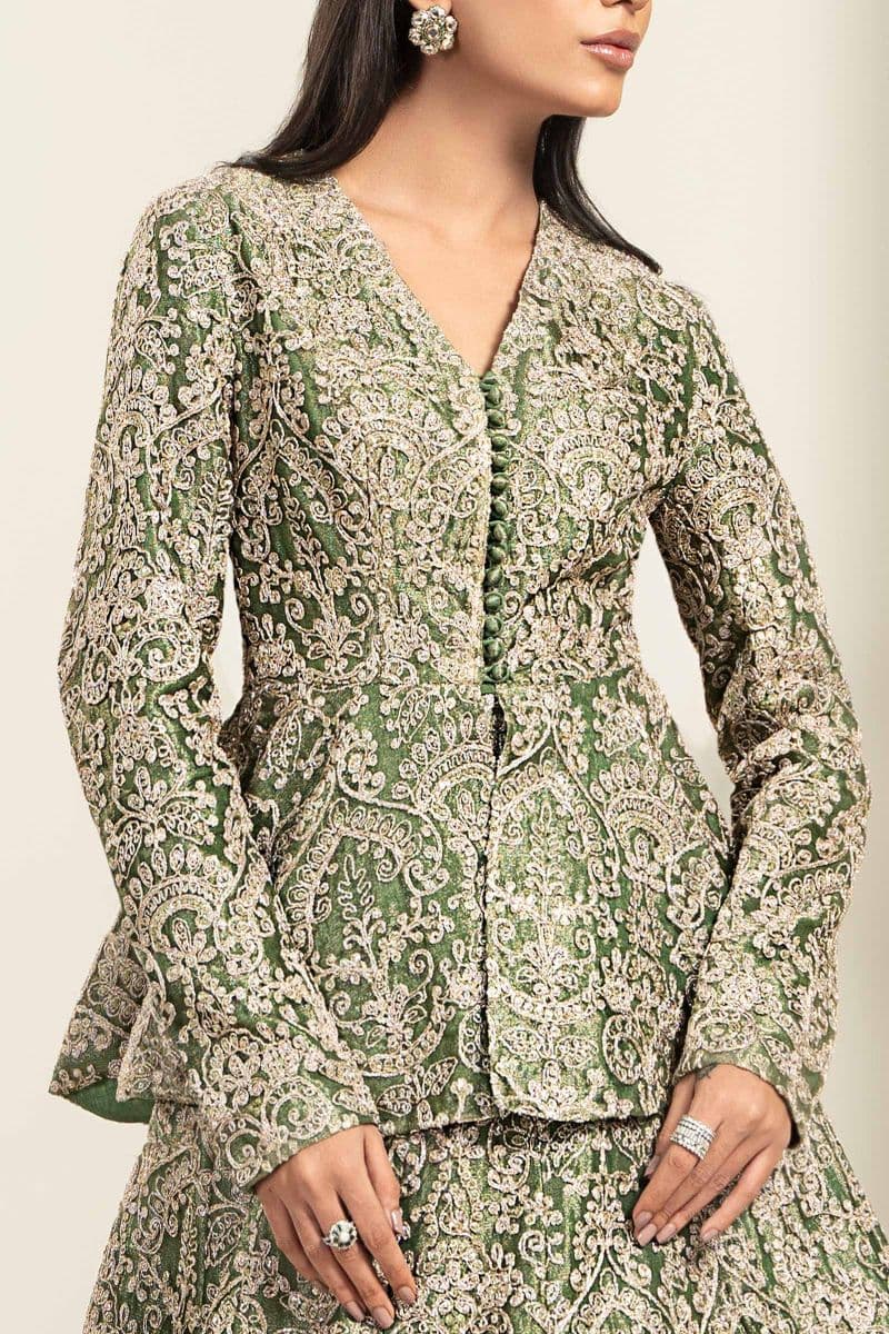 Embroidered Zari Net Fabric (1Pc) | LF-729 thumbnail