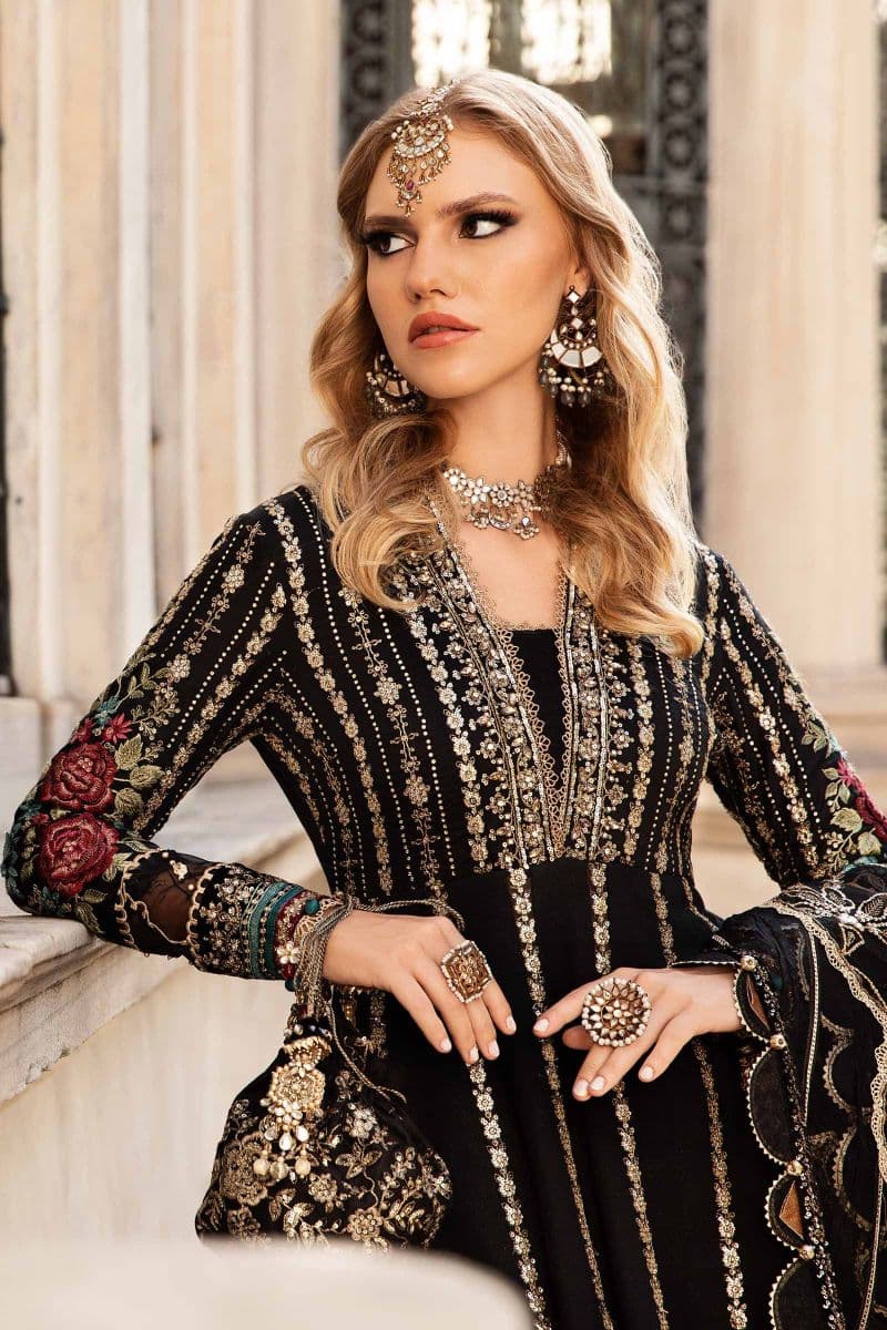 Unstitched Embroidered Cotton Satin Suit | CST-806 thumbnail