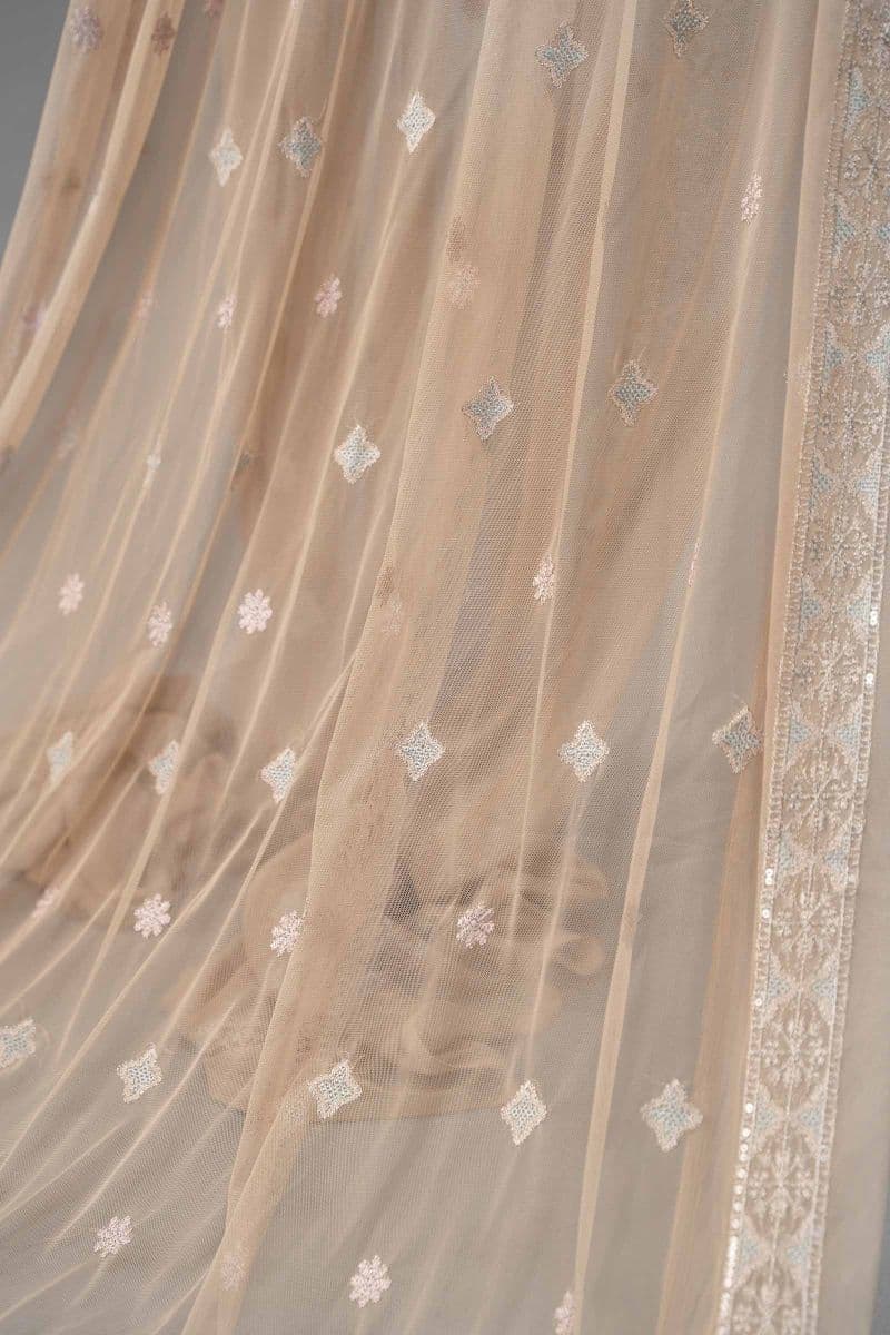 Embroidered Net Fabric (2Pcs) | LF-801