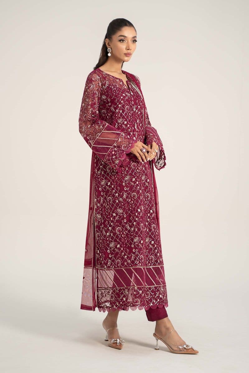 Embroidered Poly Net Fabric (2Pcs) | LF-705 thumbnail