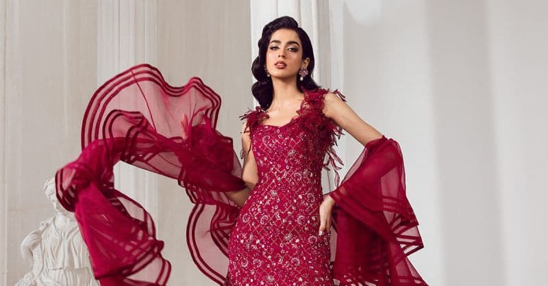 Embroidered Poly Net Fabric (2Pcs) | LF-705 thumbnail