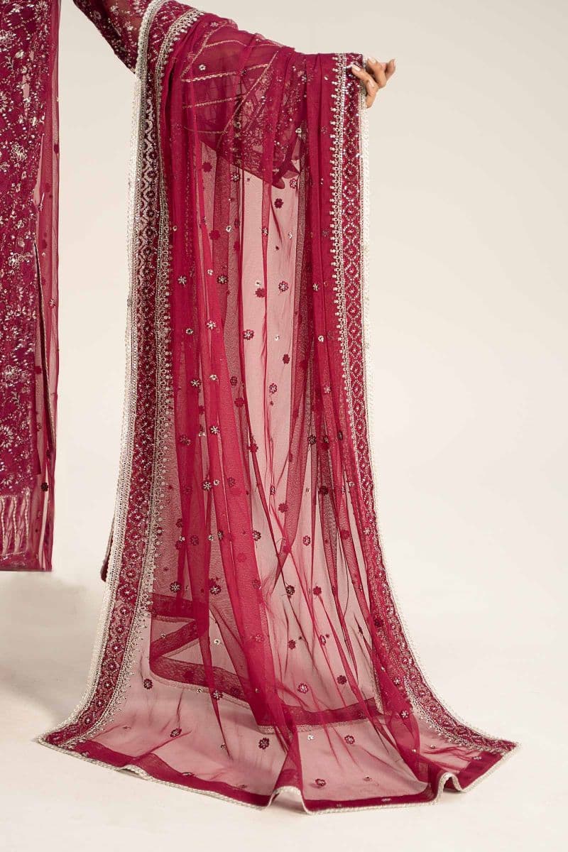 Embroidered Poly Net Fabric (2Pcs) | LF-705 thumbnail
