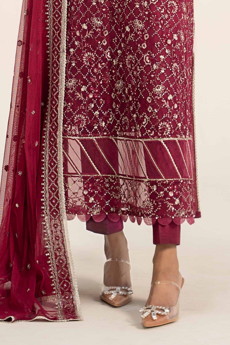 Embroidered Poly Net Fabric (2Pcs) | LF-705 thumbnail