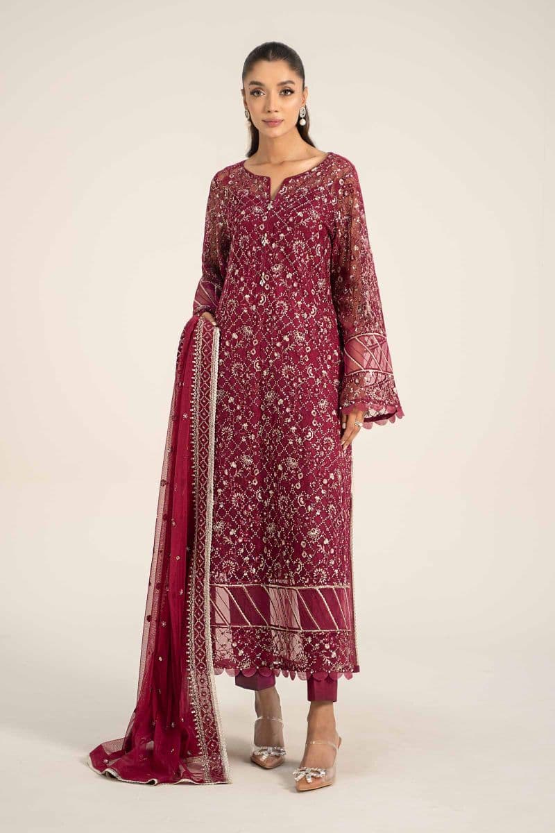 Embroidered Poly Net Fabric (2Pcs) | LF-705 thumbnail