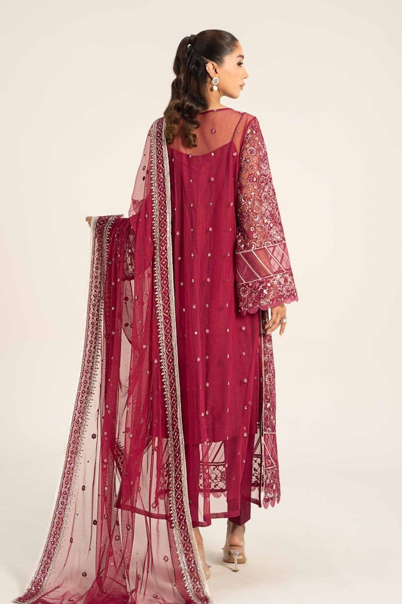 Embroidered Poly Net Fabric (2Pcs) | LF-705 thumbnail
