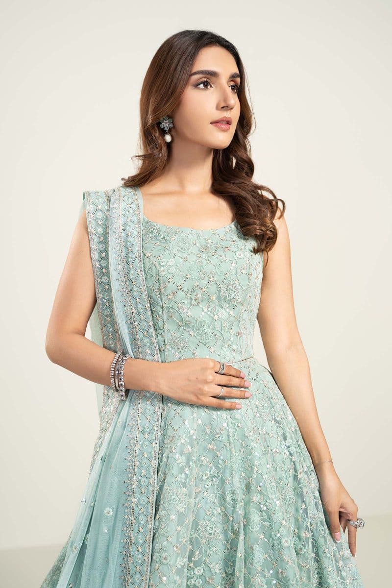 Embroidered Poly Net Fabric (2Pcs) | LF-706 thumbnail