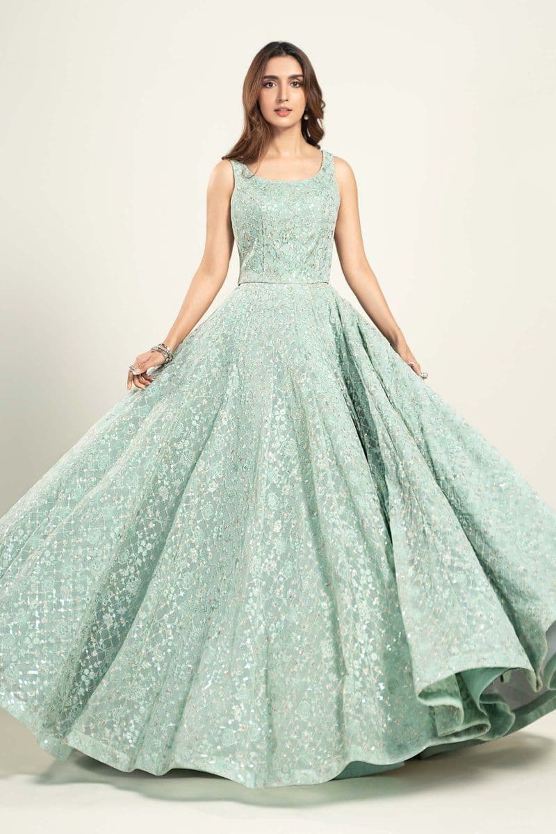 Embroidered Poly Net Fabric (2Pcs) | LF-706 thumbnail