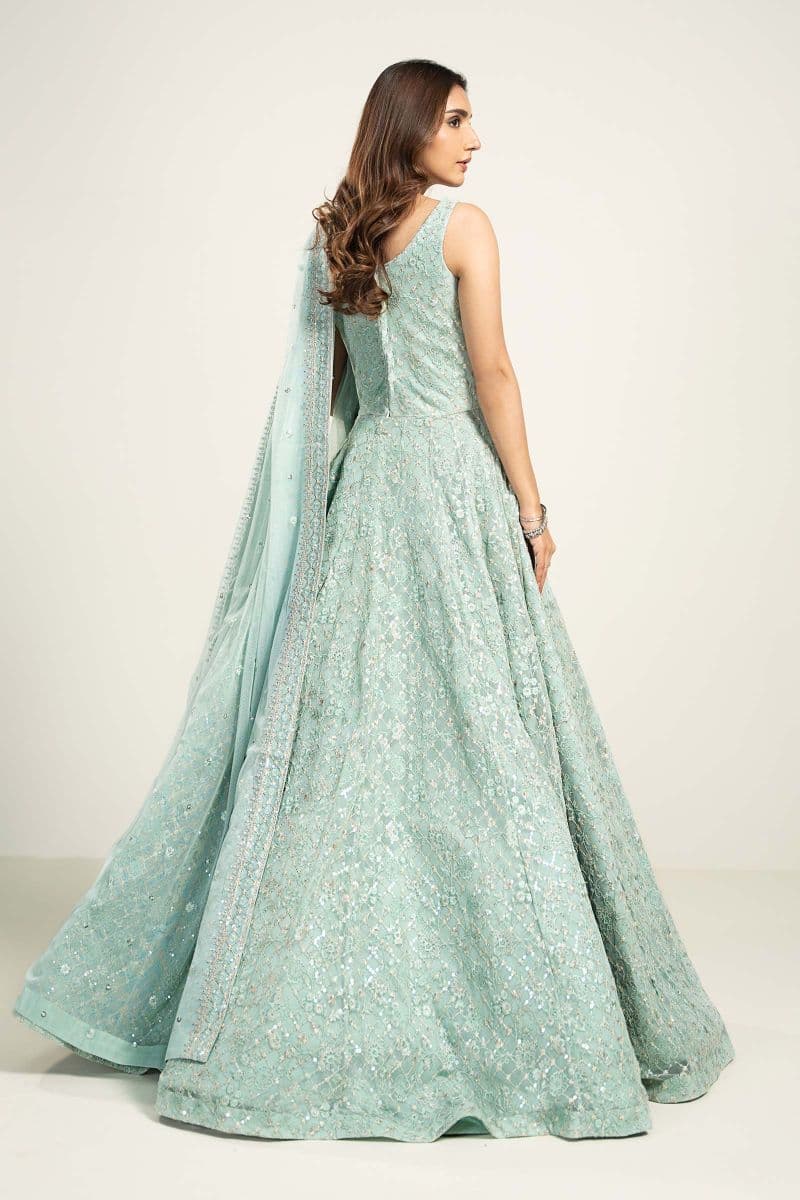 Embroidered Poly Net Fabric (2Pcs) | LF-706 thumbnail