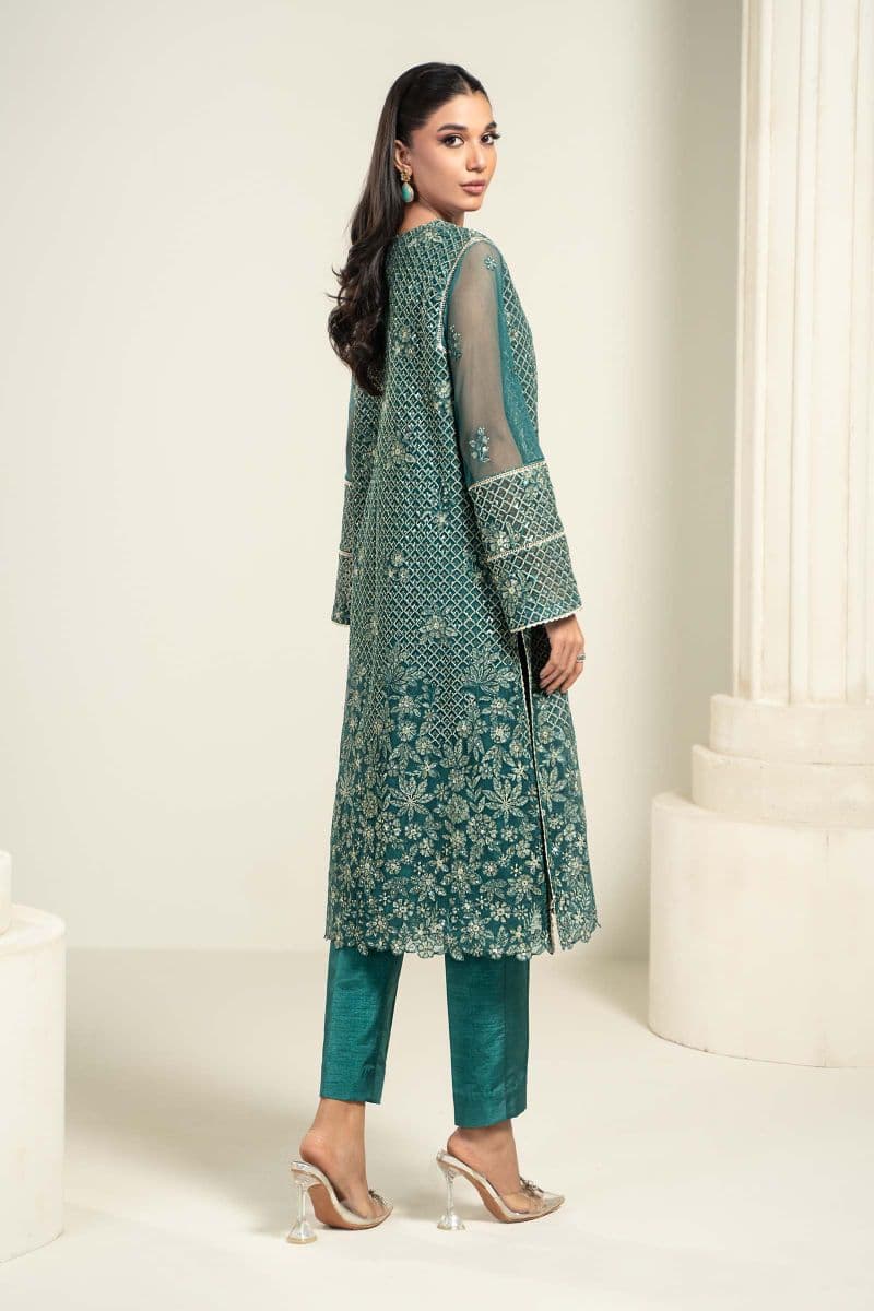 Embroidered Poly Net Fabric (2Pcs) | LF-707 thumbnail