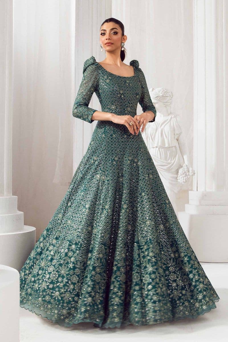 Embroidered Poly Net Fabric (2Pcs) | LF-707 thumbnail