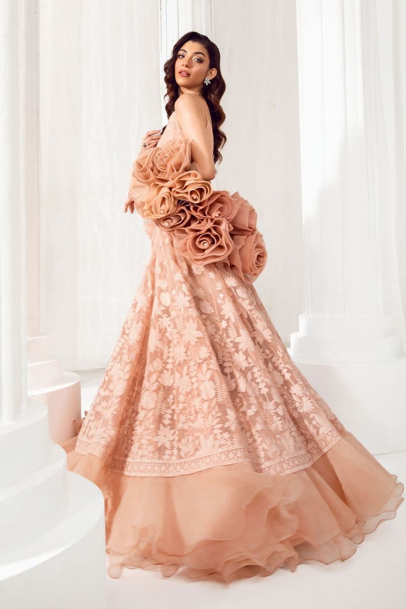 Embroidered Organza Fabric (1Pc) | LF-710 thumbnail