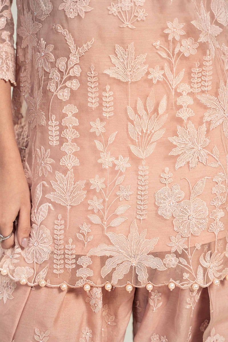 Embroidered Organza Fabric (1Pc) | LF-710 thumbnail