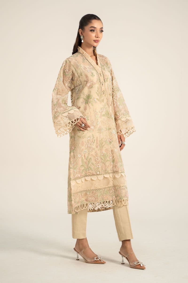 Embroidered Organza Fabric (1Pc) | LF-715 thumbnail