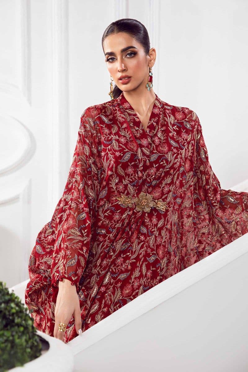 Embroidered Chiffon Fabric (2Pcs) | LF-719 thumbnail