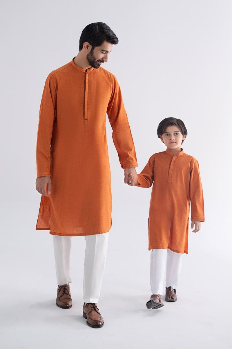 Embroidered Jacquard Kurta thumbnail