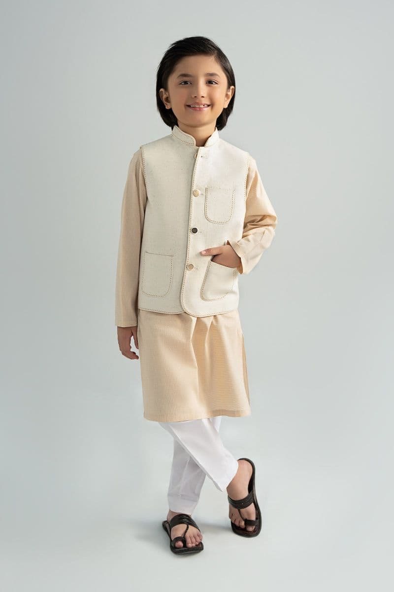 Natural Karandi Waistcoat