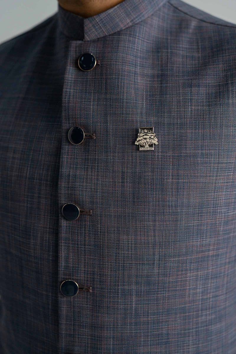 Blended Indigo Waistcoat