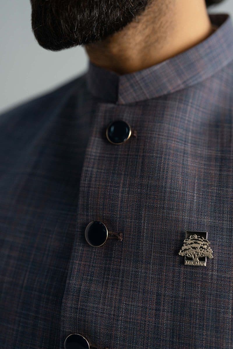 Blended Indigo Waistcoat