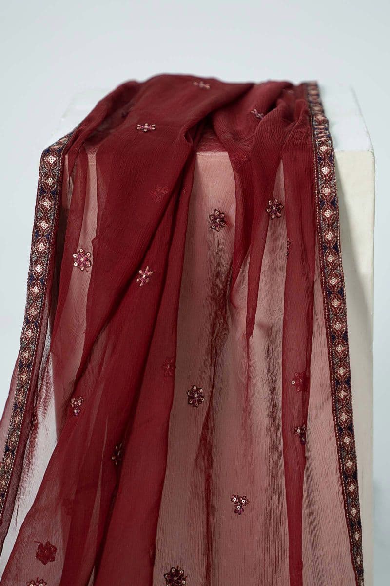 Embroidered Chiffon Fabric (2Pcs) | LF-914 thumbnail