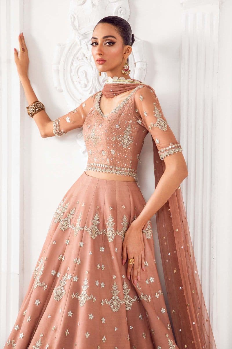 Embroidered Poly Net Fabric (1Pc) | LF-708 thumbnail