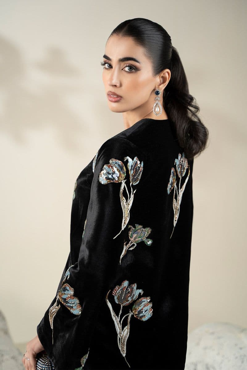 Embellished Velvet Fabric (1Pc) | LF-CH25-07 thumbnail
