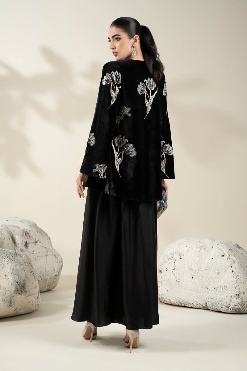 Embellished Velvet Fabric (1Pc) | LF-CH25-07 thumbnail