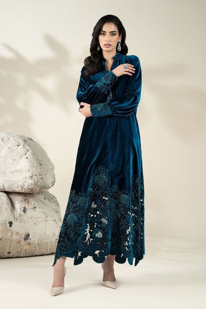 Embroidered Velvet Fabric (1Pc) | LF-CH25-06 thumbnail