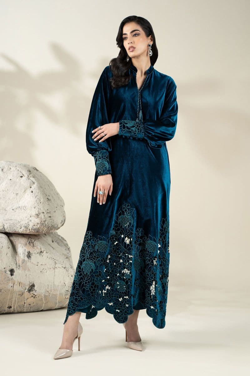 Embroidered Velvet Fabric (1Pc) | LF-CH25-06 thumbnail