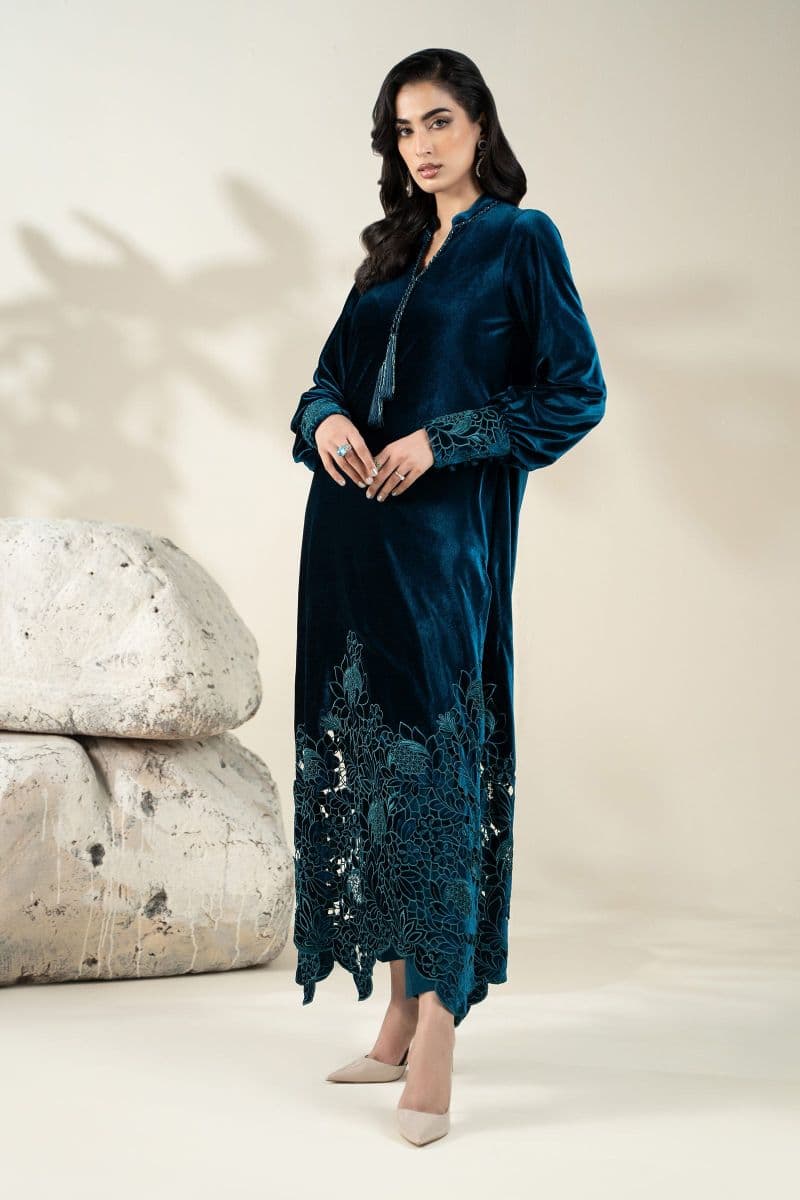 Embroidered Velvet Fabric (1Pc) | LF-CH25-06 thumbnail