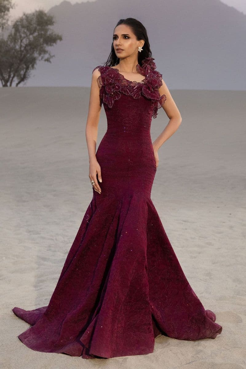 Embroidered Organza Fabric (1Pc) | LF-912 thumbnail