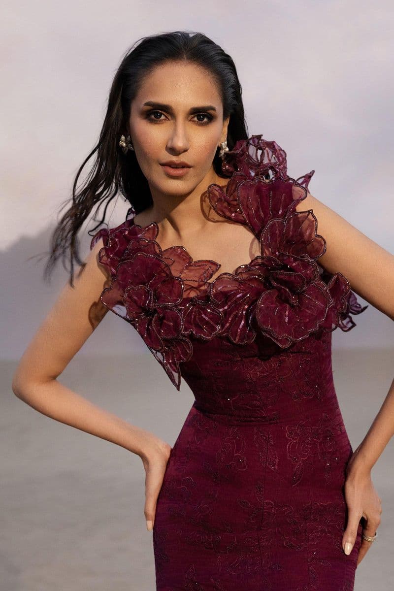 Embroidered Organza Fabric (1Pc) | LF-912 thumbnail