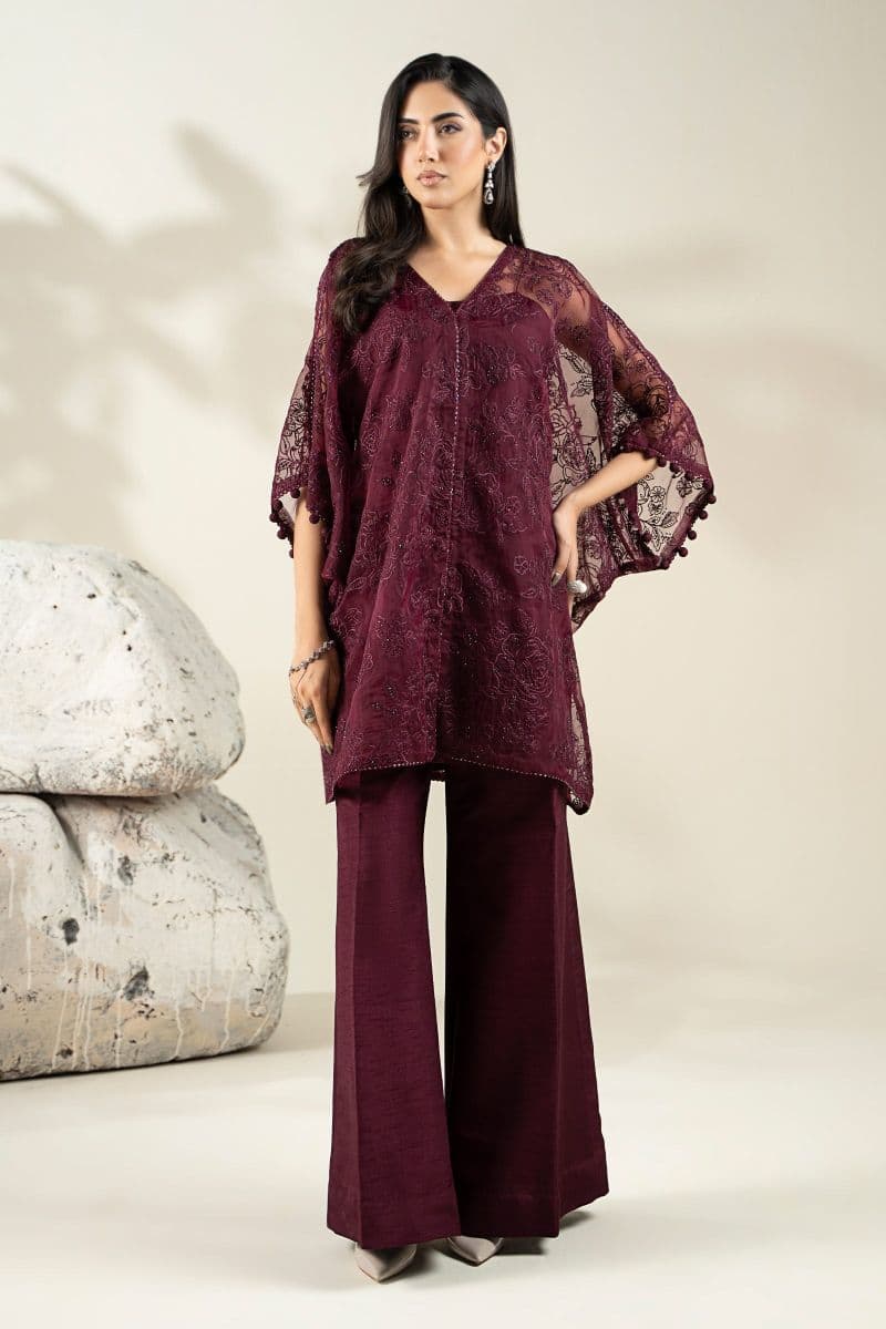 Embroidered Organza Fabric (1Pc) | LF-912 thumbnail