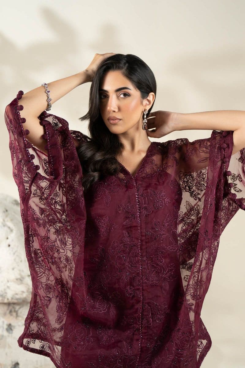 Embroidered Organza Fabric (1Pc) | LF-912 thumbnail