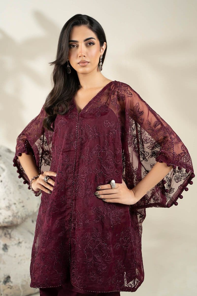 Embroidered Organza Fabric (1Pc) | LF-912 thumbnail