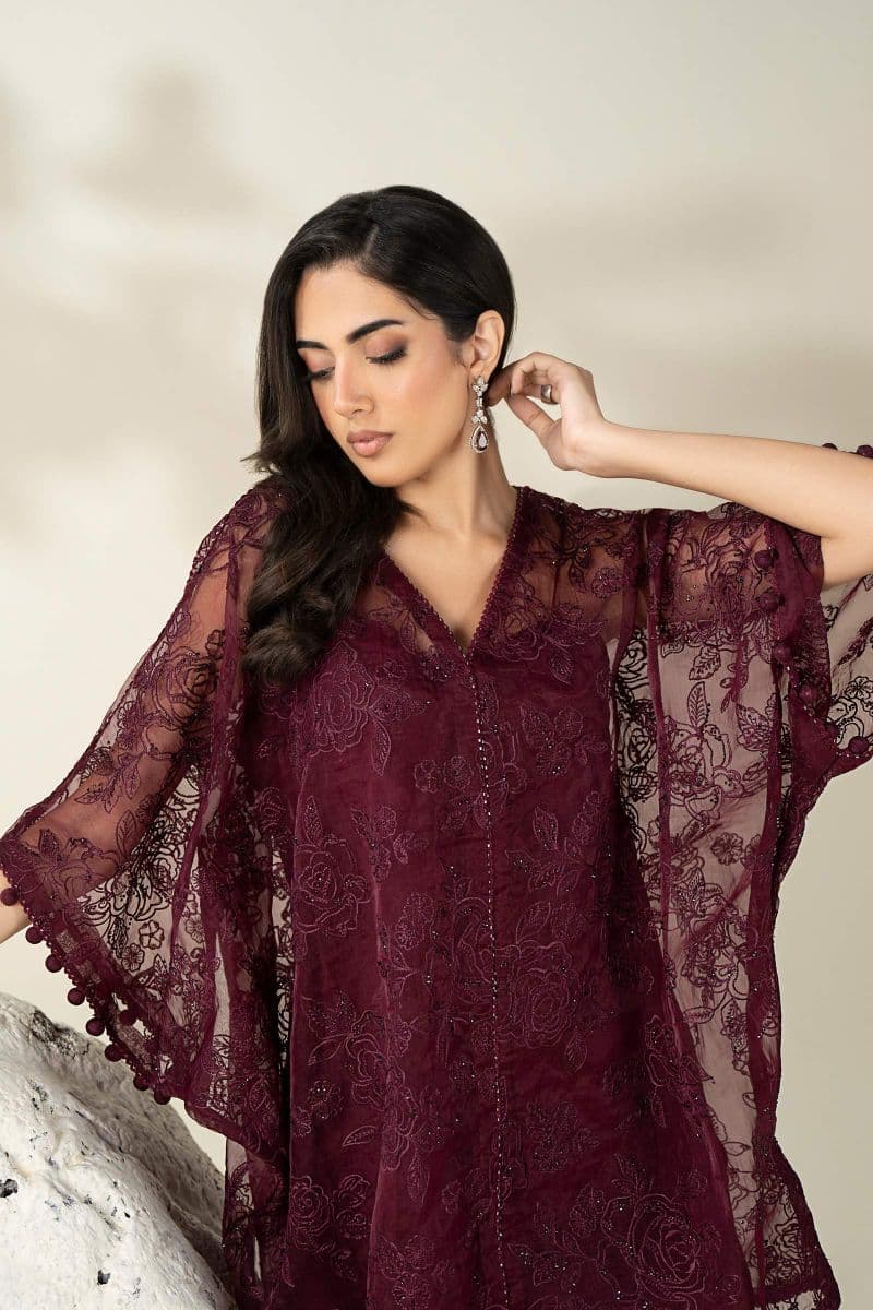 Embroidered Organza Fabric (1Pc) | LF-912 thumbnail