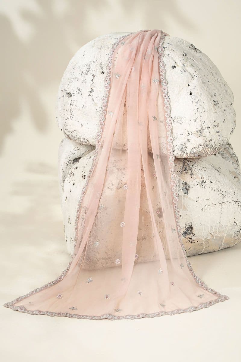 Embroidered Chiffon Fabric (2Pcs) | LF-916