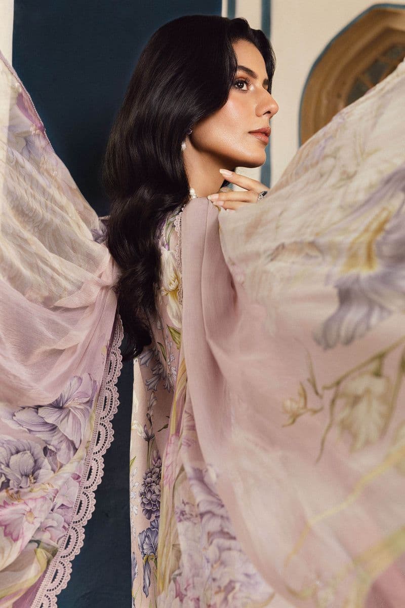 3 Piece Unstitched Embroidered Cambric Suit | MPT-2708-A thumbnail