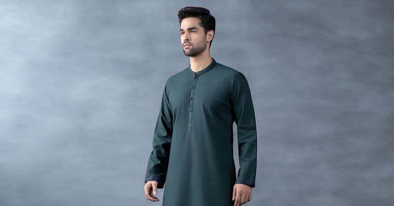 Nova Yarn Dyed Khaddar Kurta thumbnail