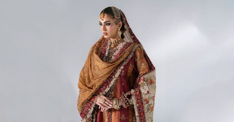 3 Piece Unstitched Embroidered Raw Silk Suit thumbnail
