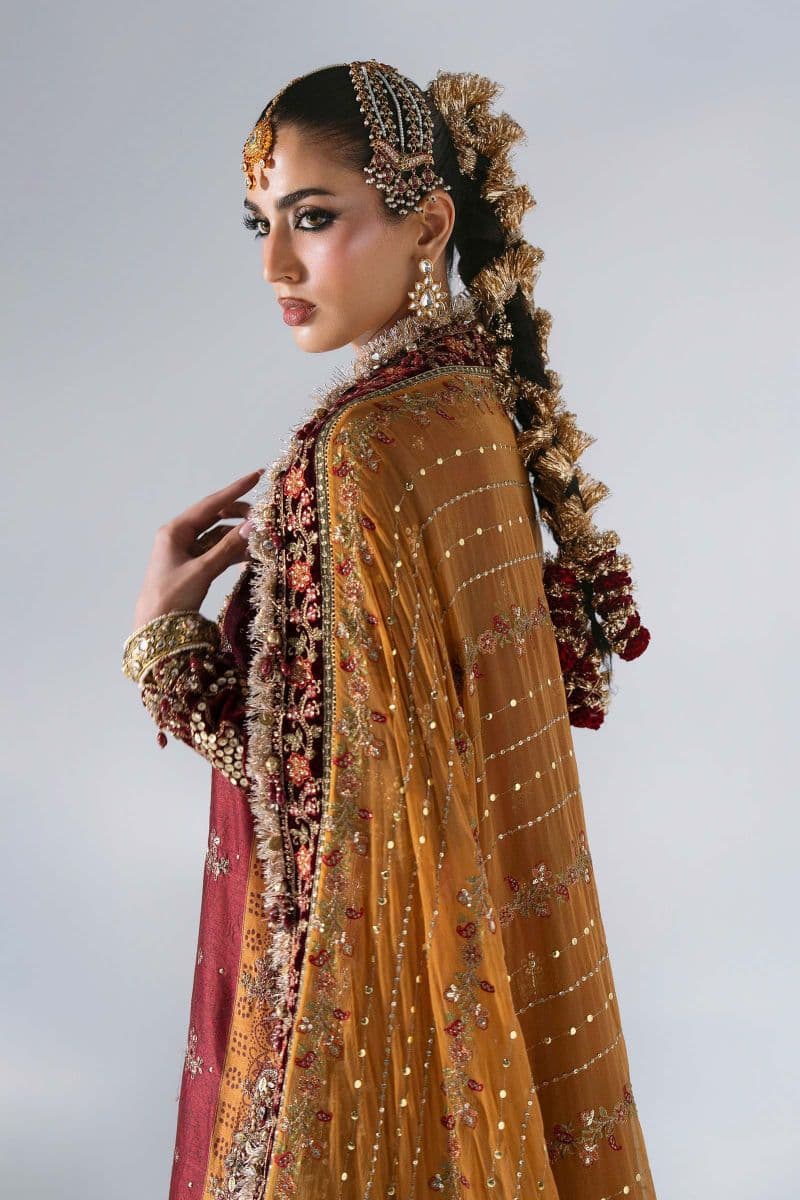 3 Piece Unstitched Embroidered Raw Silk Suit thumbnail
