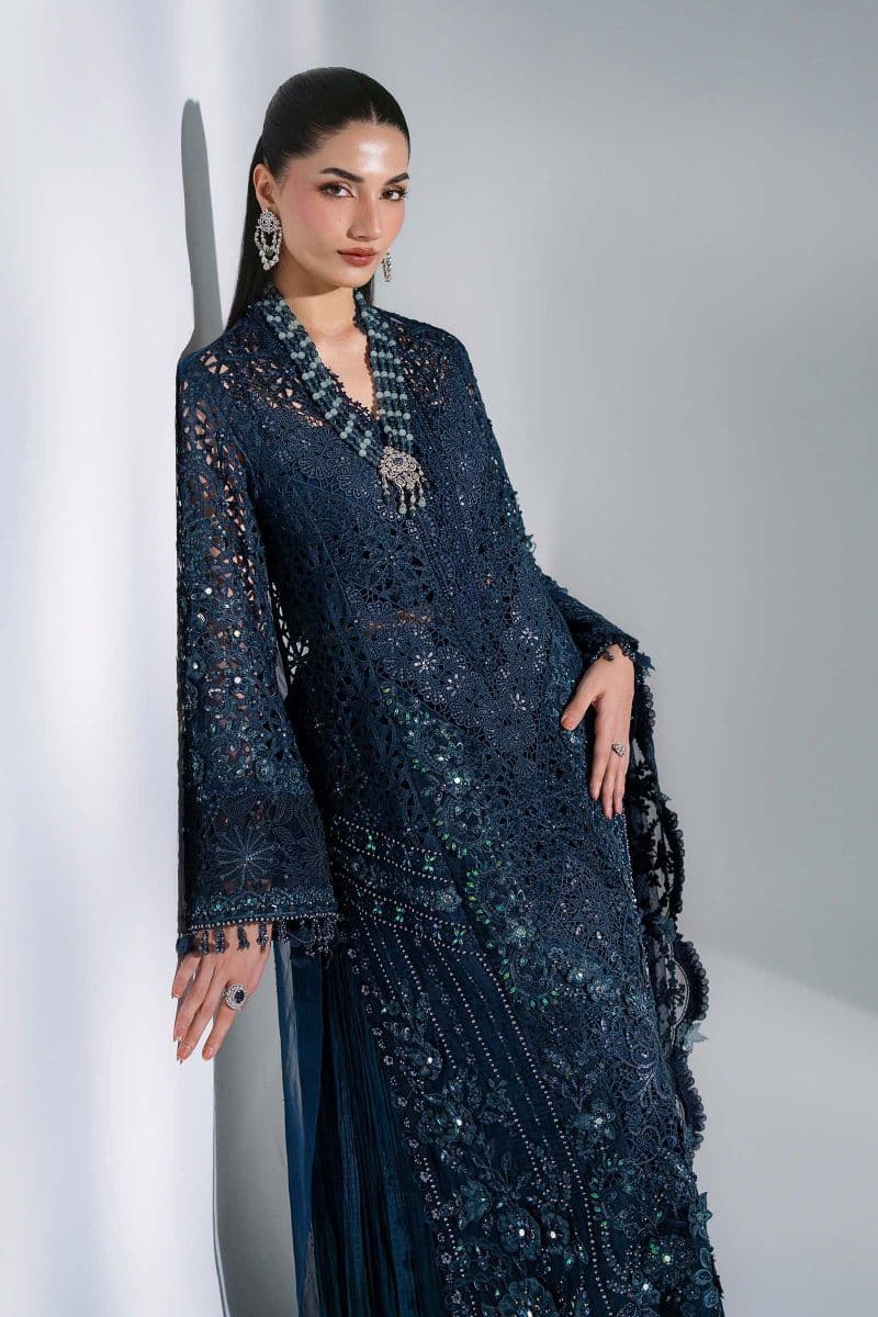 3 Piece Unstitched Embroidered Organza Suit thumbnail