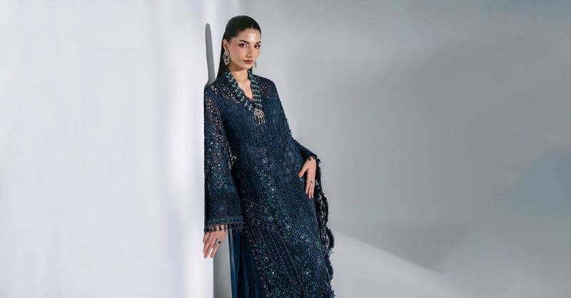 3 Piece Unstitched Embroidered Organza Suit thumbnail