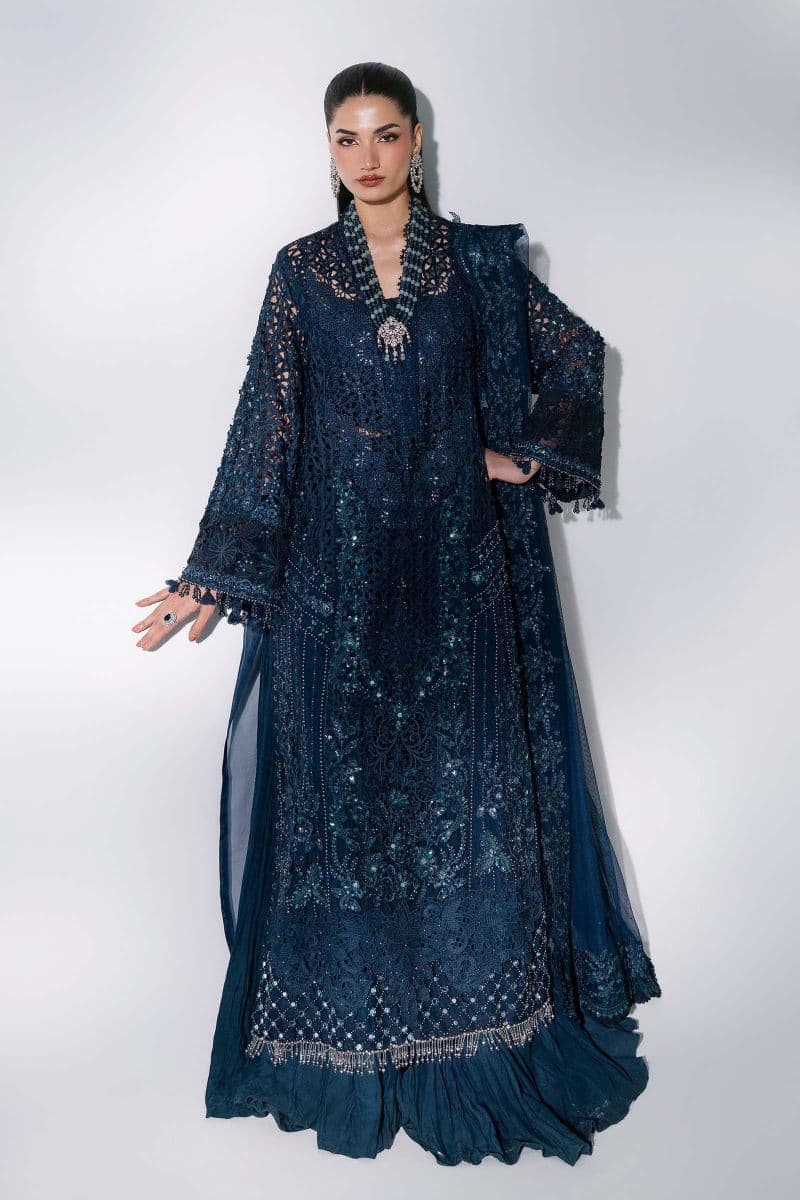 3 Piece Unstitched Embroidered Organza Suit thumbnail