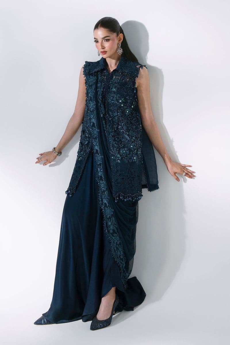 3 Piece Unstitched Embroidered Organza Suit thumbnail